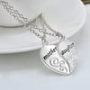 New-2-Pcs-Set-Silver-Mom-Mother-Daughter-Love-Heart-Pendant-Charm-Chain-Necklace-BDJM_2