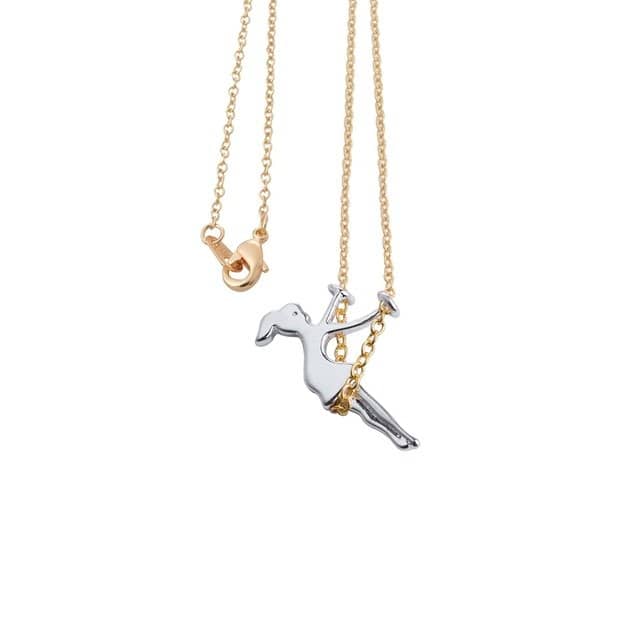 Swinging Girl Chain Necklace7