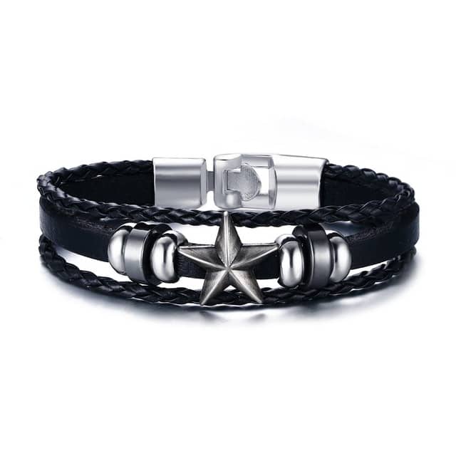 Mens-Bracelets-Alloy-Multi-strand-Leather-Bracelet-For-Men-Jewelry-Star-Braided-Rope-Bracelet-Bangle-Wristband_1