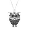 Vintage-Owl-Pendant-Necklace-silver