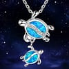 Blue-Stone-Double-Turtle-Pendants-Necklaces-For-Women-Fashion-Animal-Jewelry_1