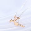 Swinging Girl Chain Necklace2