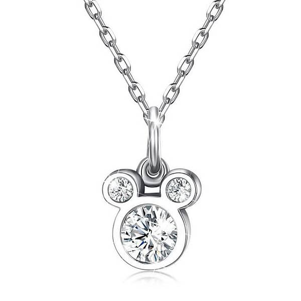 Baby-Fashion-925-Silver-White-Zircon-Cute-Small-Mouse-Pendant-Necklace-For-Children-Girl-Women-Simple_0