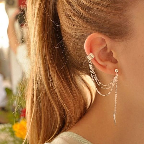 Personality-Leaf-Tassel-Clip-Earrings-for-Women-Ear-Cuff-Bijoux-Gold-Silver-Color-Punk-Earrings-Pendientes_1