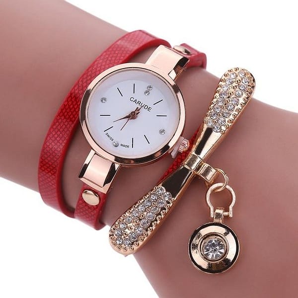 Rhinestone-Charm-Bracelet-Watch-red