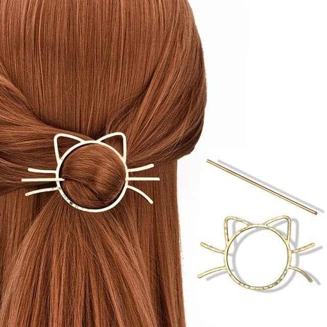 cute-Meow-Cat-Pierced-Hair-Clip-Metallic-animal-hair-style-jewelry-Hairpin-Lady_1